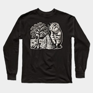 Badlands Beauty: Prairie Dog Amidst Nature's Marvels Long Sleeve T-Shirt